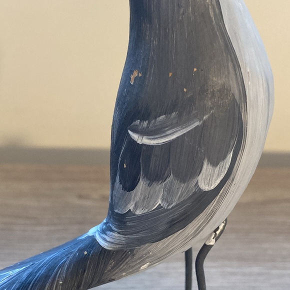 Sculpture cat Bird Figurine on Driftwood hand painted - Picture 7 of 16